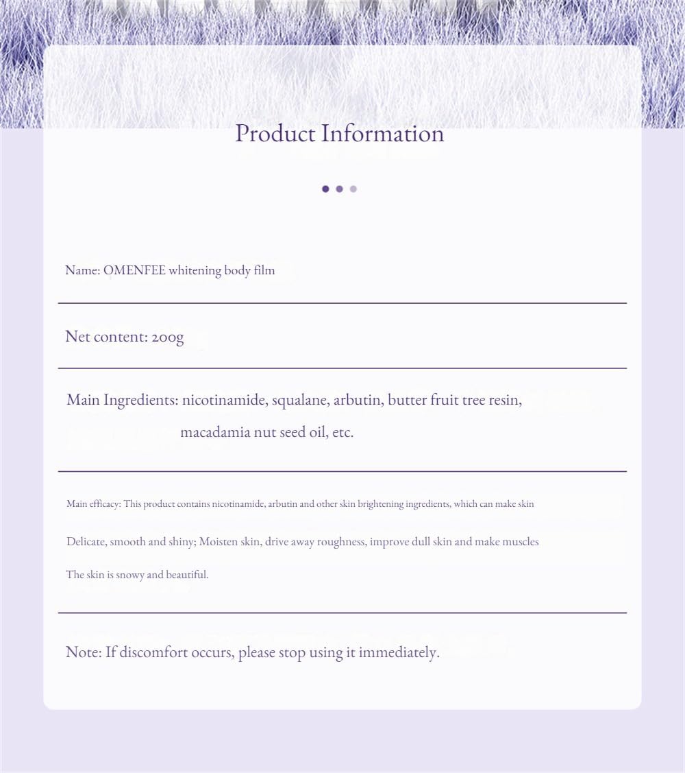 Omenfee Cold White Skin All Over