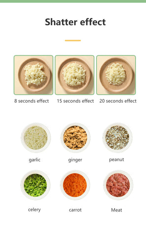 gatling food chopper with brush