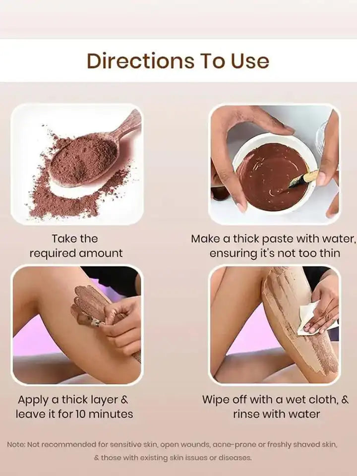 Meow Body Hair Removal Wax Powder + Peeling Foot Mask